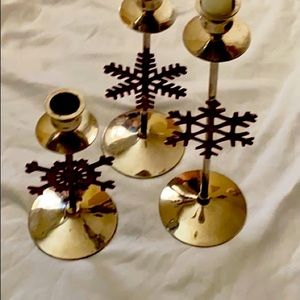 Set of 3 International Silver company candlesticks